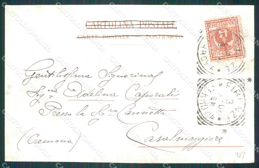 Firenze Fiesole San Domenico Tram cartolina WX1448 – retro