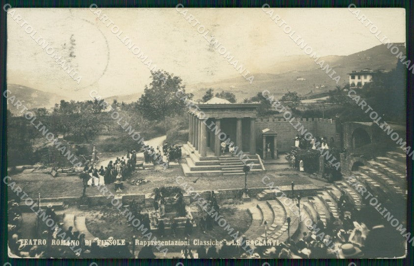 Firenze Fiesole Teatro Romano Le Baccanti Foto cartolina WX1453 – fronte