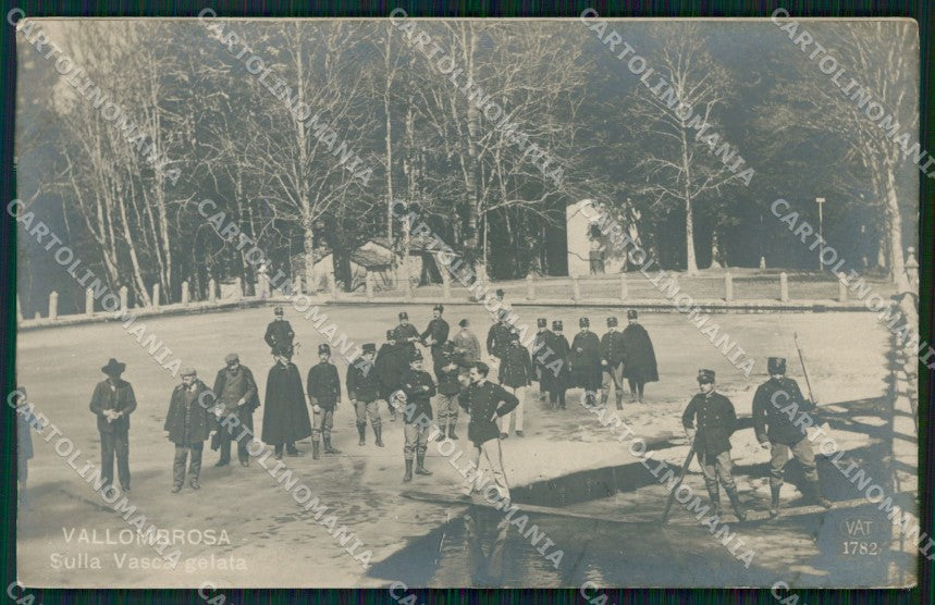 Firenze Reggello Vallombrosa Alterocca 1782 Militari Foto cartolina WX1471 – fronte