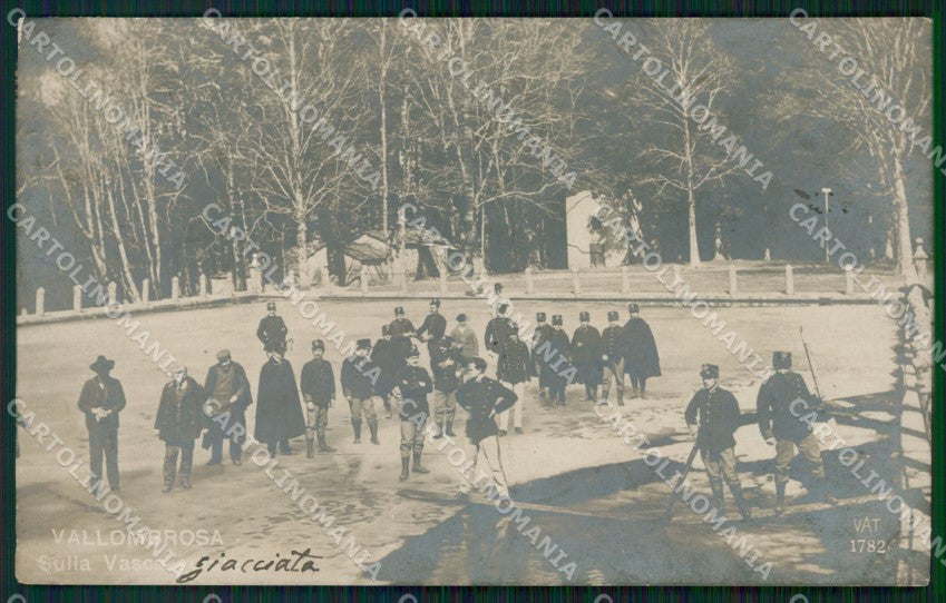 Firenze Reggello Vallombrosa Alterocca Militari Foto PEGHINA cartolina WX1472 – fronte