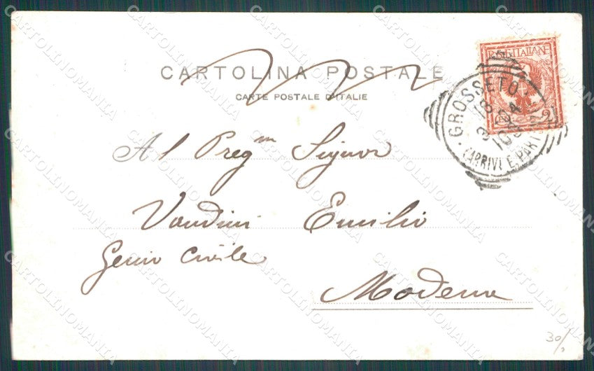 Grosseto Città Poste PEGHINA cartolina WX1477 – retro