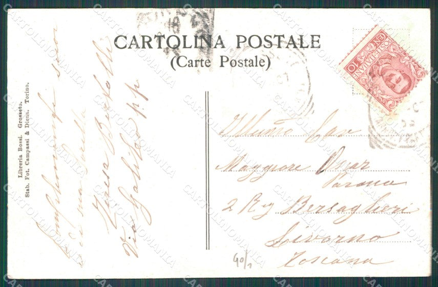 Grosseto Città Allevamento Cavalli cartolina WX1480 – retro