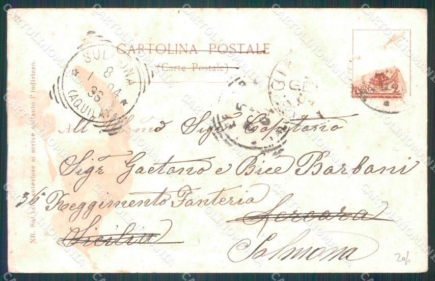 Livorno Città Viale Regina Margherita cartolina WX1484 – retro
