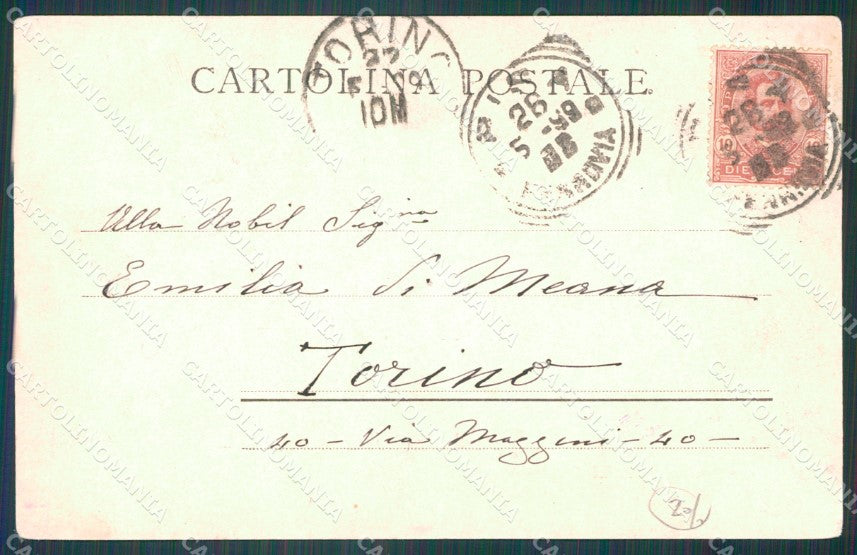 Livorno Città Porto Vecchio Navi cartolina WX1486 – retro