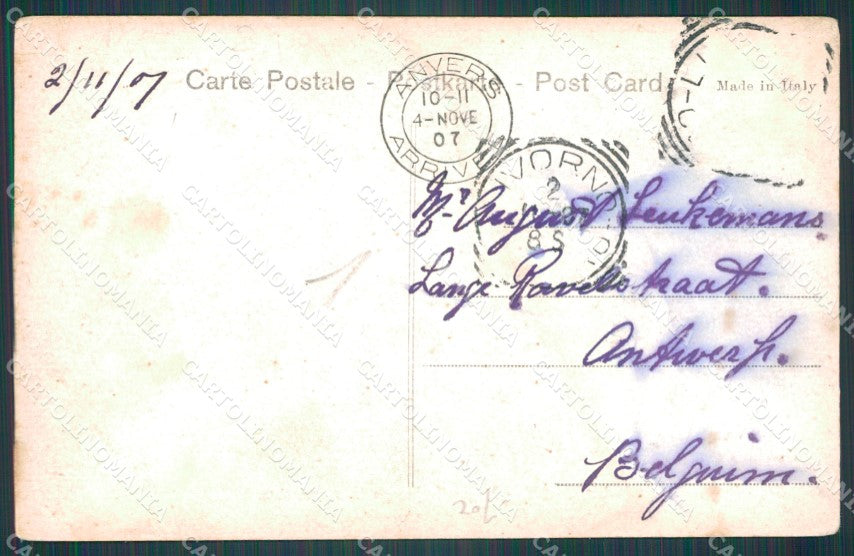 Livorno Città Acquaviva Alterocca 3782 cartolina WX1490 – retro