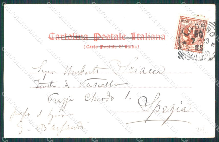 Livorno Città Varo Nave PIEGHINA cartolina WX1493 – retro
