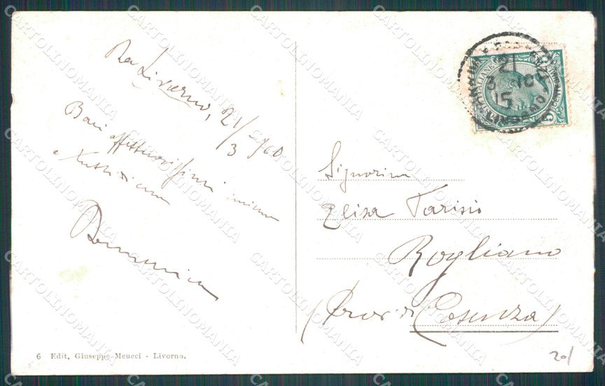 Livorno Ardenza STRAPPINO cartolina WX1498 – retro