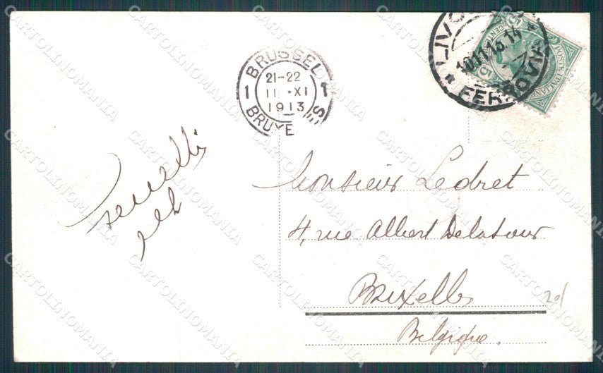 Livorno Città Porto Navi PIEGHINA cartolina WX1500 – retro