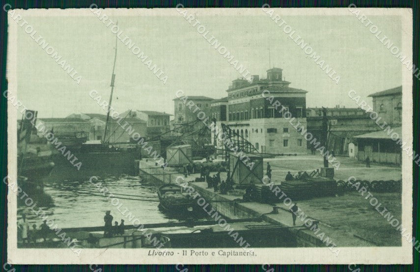 Livorno Città Porto Capitaneria di PIEGHINE cartolina WX1503 – fronte