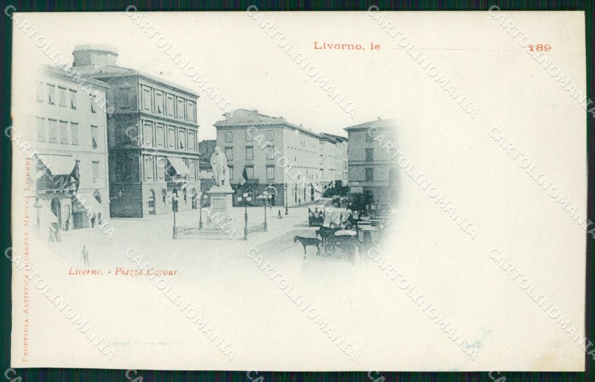 Livorno Città Piazza Cavour cartolina WX1506 – fronte