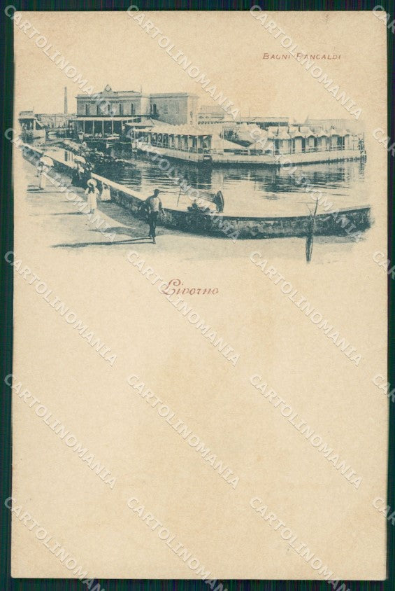 Livorno Città Bagni Pancaldi cartolina WX1509 – fronte