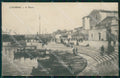 Livorno Città Porto Barche PIEGA cartolina WX1513 – fronte