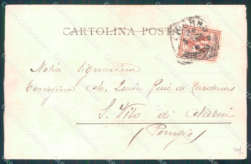 Livorno Città Bagni Pancaldi ABRASA cartolina WX1514 – retro