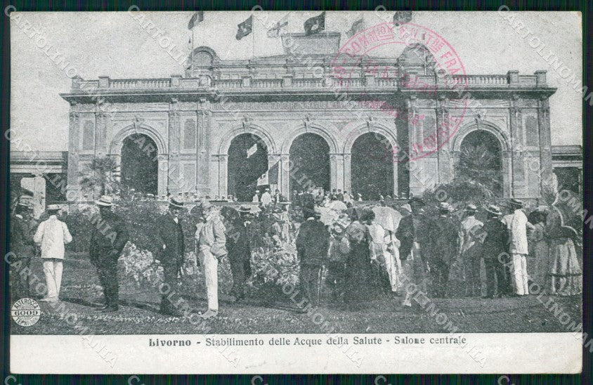 Livorno Città Stabilimento Acque della Salute Alterocca 6009 cartolina WX1516 – fronte
