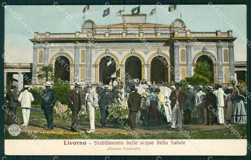 Livorno Città Stabilimento Acque della Salute Alterocca 6009 cartolina WX1521 – fronte
