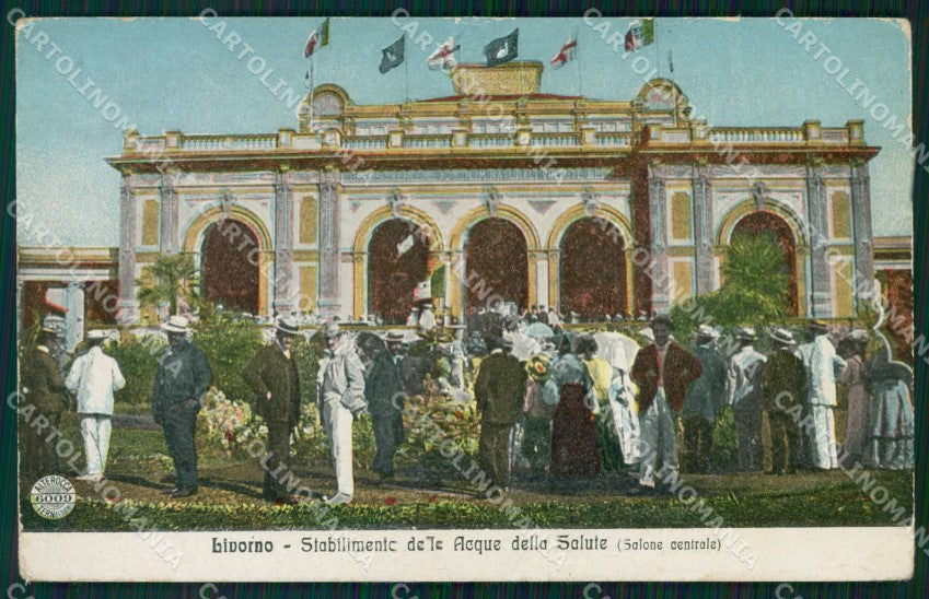 Livorno Città Stabilimento Acque della Salute Alterocca 6009 cartolina WX1522 – fronte