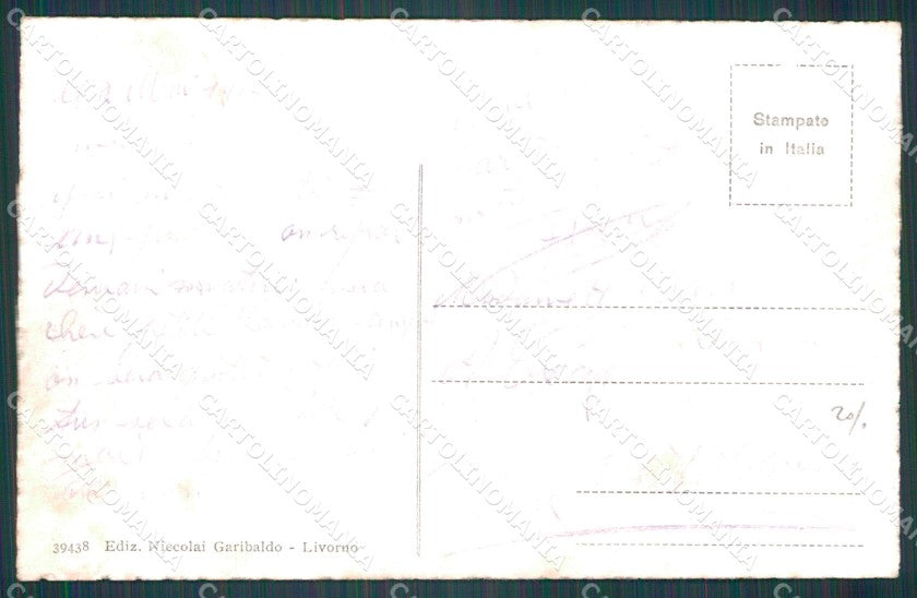 Livorno Città Mercato Nuovo cartolina WX1523 – retro