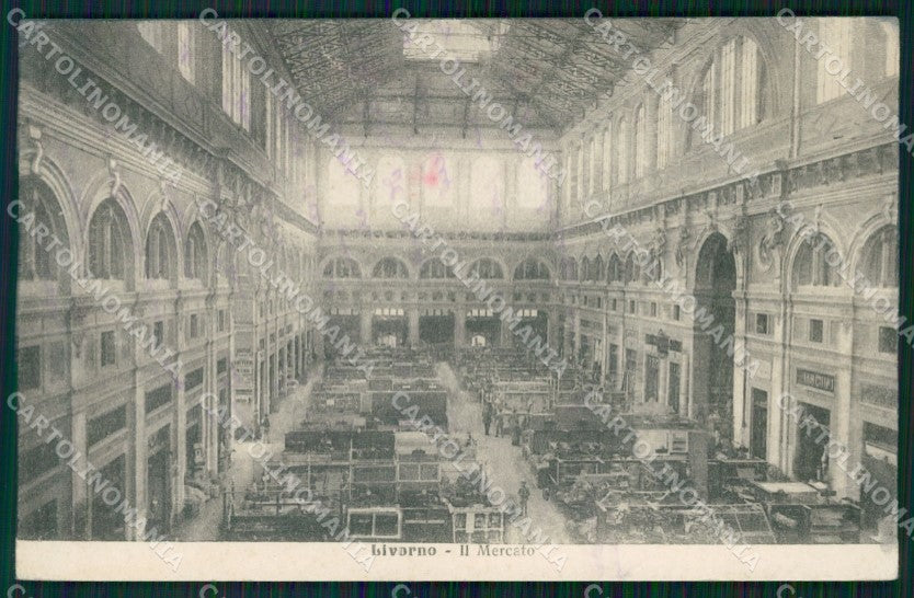 Livorno Città Mercato Nuovo cartolina WX1524 – fronte