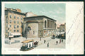 Livorno Città Piazza Guerrazzi Tram a Cavalli PIEGA cartolina WX1526 – fronte