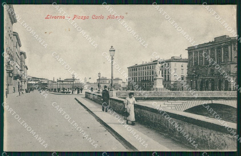 Livorno Città Piazza Carlo Alberto cartolina WX1531 – fronte
