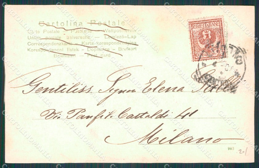 Livorno Città Porto Barche cartolina WX1538 – retro