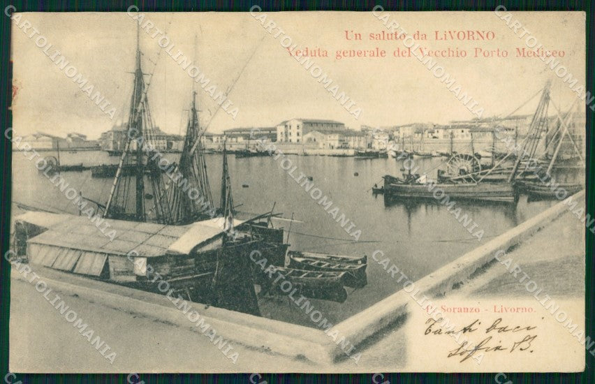 Livorno Città Vecchio Porto Mediceo cartolina WX1540 – fronte
