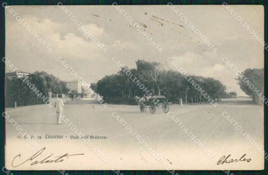 Livorno Ardenza Carrozza cartolina WX1552 – fronte