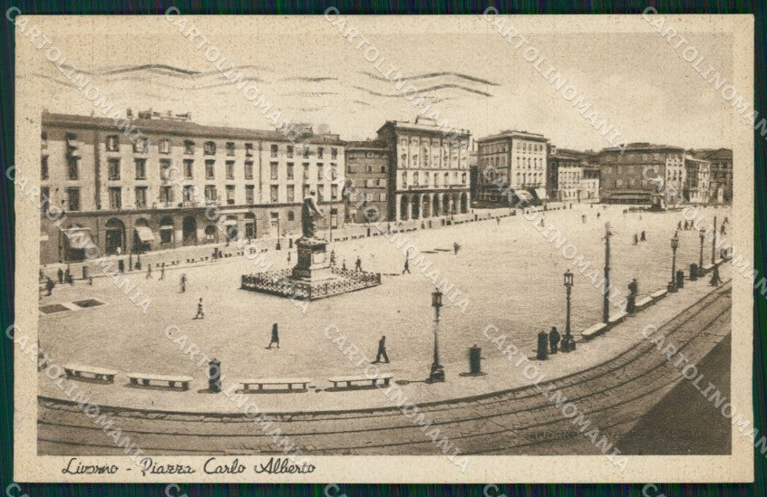 Livorno Città Piazza Carlo Alberto cartolina WX1553 – fronte