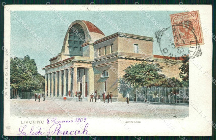 Livorno Città Cisternone cartolina WX1556 – fronte