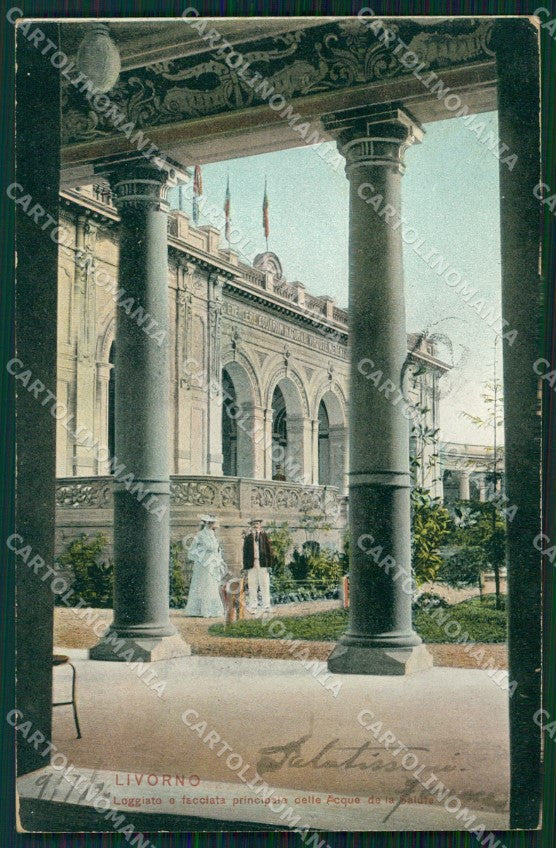 Livorno Città Stabilimento Acque della Salute cartolina WX1558 – fronte