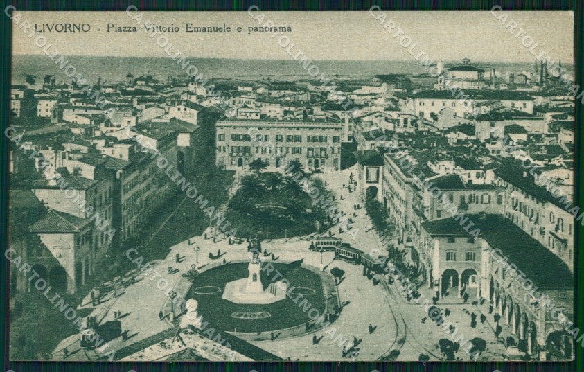 Livorno Città Piazza Vittorio Emanuele II cartolina WX1561 – fronte