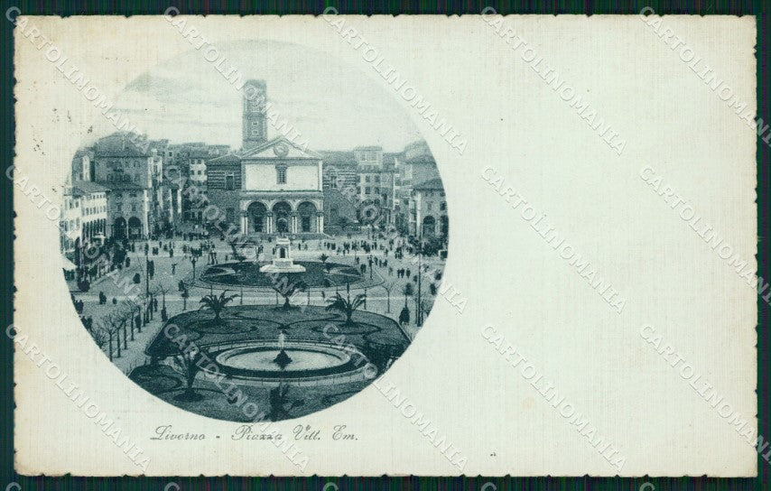 Livorno Città Piazza Vittorio Emanuele cartolina WX1566 – fronte