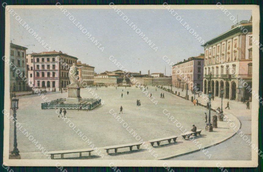 Livorno Città Piazza Carlo Alberto cartolina WX1568 – fronte