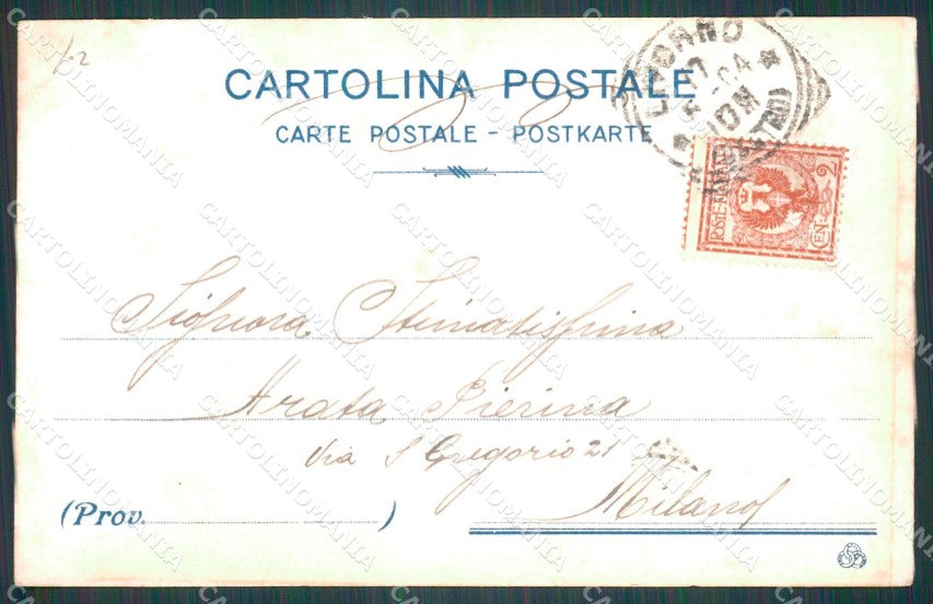 Livorno Città Piazza Carlo Alberto Carretti cartolina WX1570 – retro