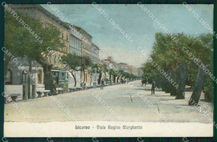 Livorno Città Viale Regina Margherita Alterocca 6003 cartolina WX1579 – fronte