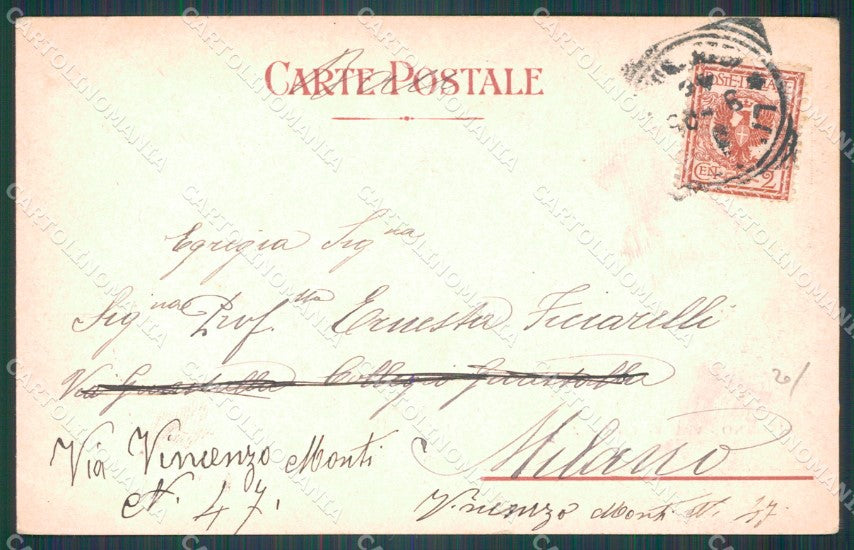 Livorno Città Viale Regina Margherita PIEGHINA cartolina WX1581 – retro