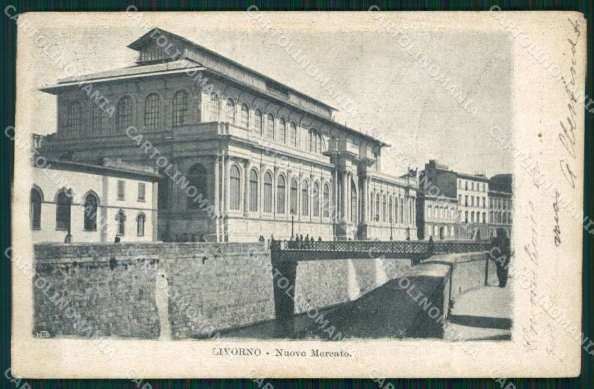 Livorno Città Mercato Nuovo cartolina WX1584 – fronte