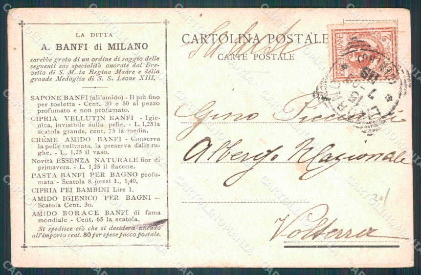 Livorno Città Mercato Nuovo cartolina WX1584 – retro