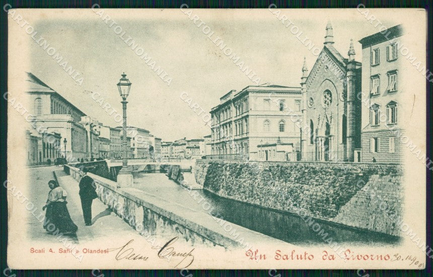 Livorno Città Saluti da cartolina WX1595 – fronte