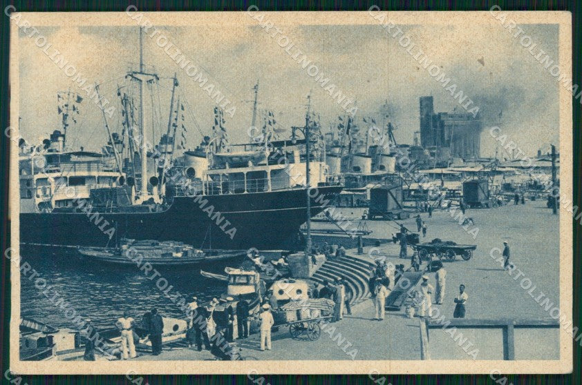 Livorno Città Porto Navi cartolina WX1607 – fronte