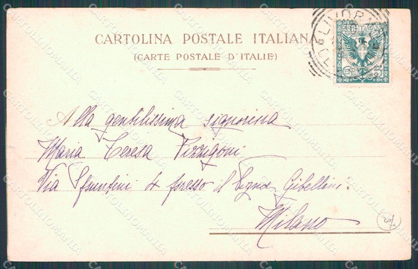 Livorno Città Via Roma Carrozza cartolina WX1608 – retro