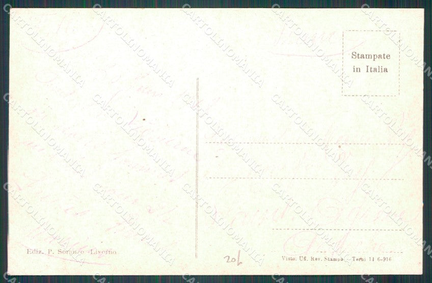 Livorno Città Acquaviva Alterocca 6008 cartolina WX1610 – retro