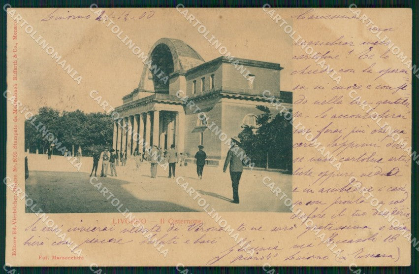 Livorno Città Cisternone cartolina WX1623 – fronte