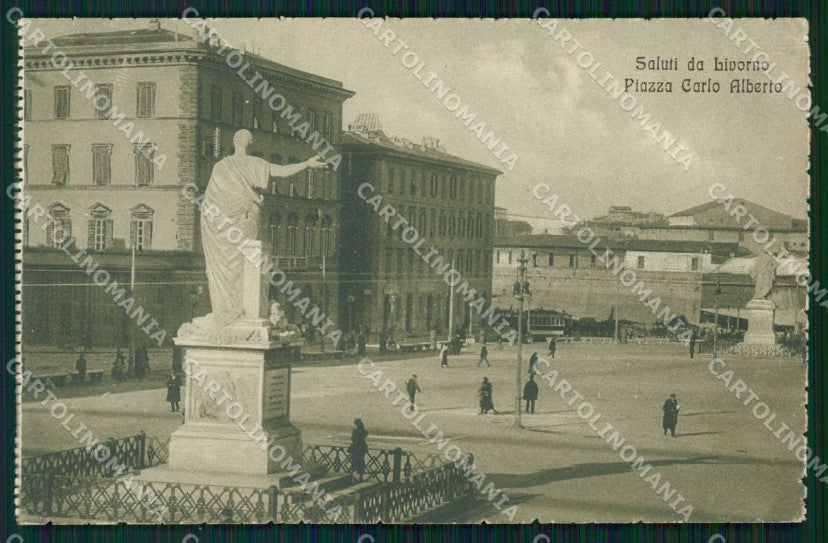 Livorno Città Piazza Carlo Alberto cartolina WX1632 – fronte