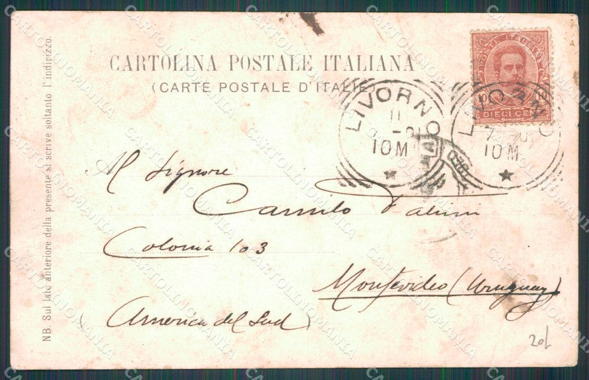 Livorno Città Darsena Ponte Girevole MACCHIE cartolina WX1633 – retro