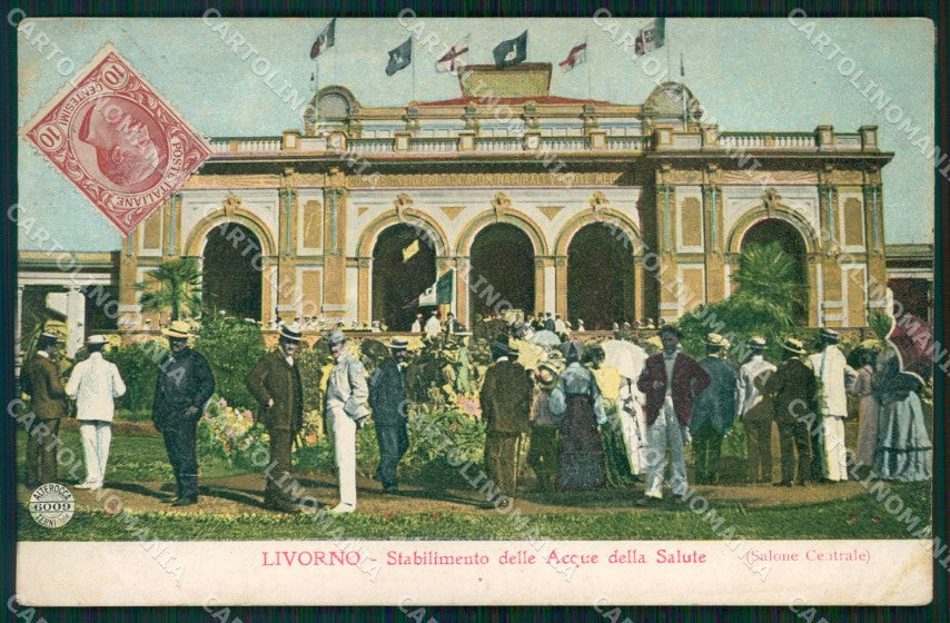 Livorno Città Stabilimento Acque della Salute Alterocca 6009 cartolina WX1638 – fronte