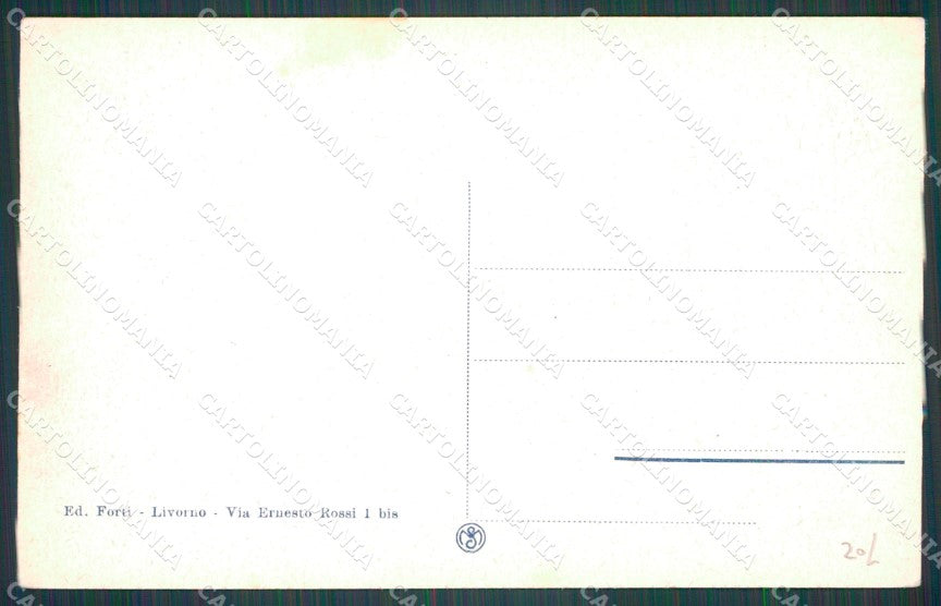Livorno Città Poste cartolina WX1640 – retro
