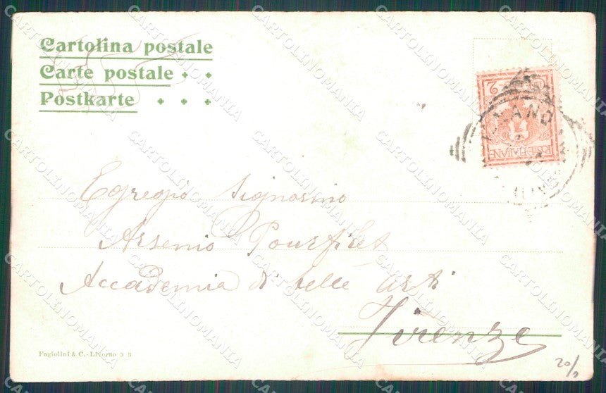Livorno Città Molo Mediceo Navi cartolina WX1646 – retro