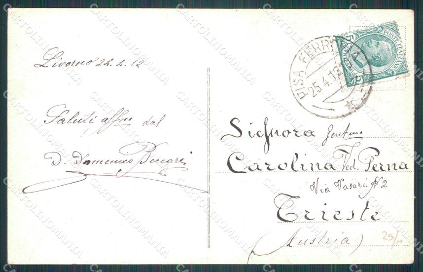 Livorno Città Stabilimento Acque della Salute Alterocca 6009 cartolina WX1655 – retro