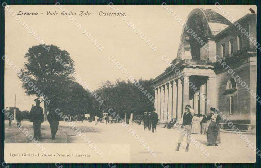 Livorno Città Cisternone cartolina WX1663 – fronte